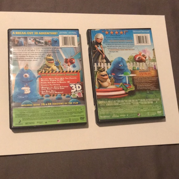 Two DVDs: Bob's Big Break 3D+2D Versions + Monsters vs Alien - Picture 2 of 10